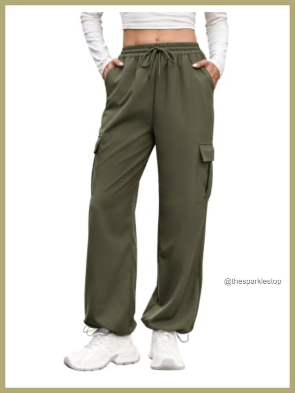 Women's Fleece Lined Hiking Pants Water Resistant 4 Pocket High Waist Baggy